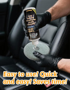 Kingvo Ceramic Spray Coating for Cars, Car Leather Conditioner Automotive Clear Coat Detail Spray Polishing Kit Leather Care 