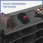 STORAGE MANIAC Stackable Shoe Cubby Organizer, Free Standing Shoe Cube Rack for Entryway, Bedroom, Apartment, Closet, 20-Cube