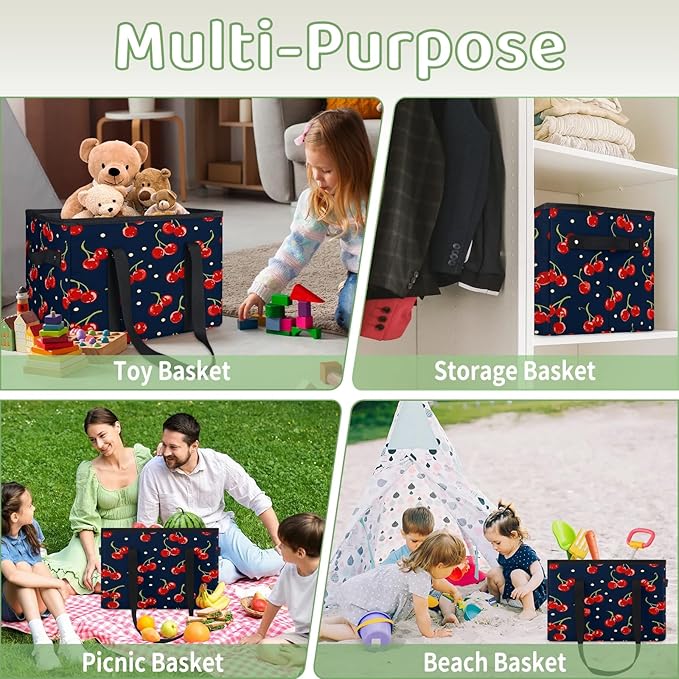 Reusable Grocery Bag Foldable Shopping Tote Bag with Handles Reusable Shopping Bags Large Kitchen Grocery Bags