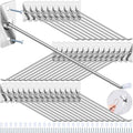 40 Pcs 10"/25CM Stainless Steel Wall Mounted Hooks with Protective Caps and Screws, Coat Bag Hat Utility Hook, Garage Tools S