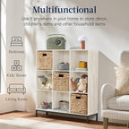 Best Choice Products 9-Cube Bookshelf, 3-Tier Wood Storage Bookcase W/Legs, 11in Shelf Opening, Cube Organizer, Living Room, 