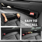 2PCS Car Seat Gap Filler Organizer Box,Dual Zone Center Console Organizer for Storing Phones,Keys,Cards,Multi-Purpose Car Console Organizer for Adding Car Seat Organizer