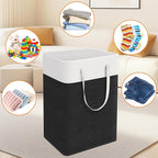 TasticTotes laundry basket 3-Pack, laundry hamper, Hamper with handles, collapsible laundry baskets, Waterproof dirty clothes