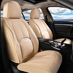 Coverado Seat Covers, Leather Seat Covers Front Seat, Luxury Car Seat Covers with Lumbar Support, Front Driver Seat Covers, C