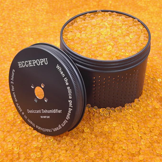 Gun Safe Dehumidifier 200g - Silica Gel Desiccant Canister, Moisture Absorber for Gun Cabinets & Safes, Protect 80 Cubic Feet
