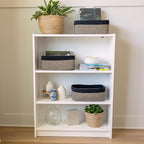 NaturalCozy 13.5”x8.5”x5.5” Rectangle Storage Baskets for Shelves 3 Pack | Cotton Rope Woven Small Baskets for Organizing | S