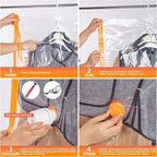 AGPTEK 6-Pack Hanging Vacuum Storage Bags for Clothes, Suits, Dresses & Jackets (3 Jumbo,3 Large) with Electric Pump - Space 