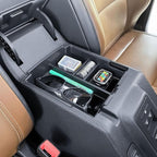RUNROAD Center Console Organizer Tray Compatible with 2025 2026 Ford Bronco 4-Door Accessories, Insert Armrest Storage Tray Middle Console Dividers Glove Compartment (NOT for Bronco 2-Doors/Sport)