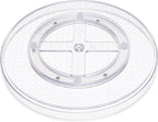 Amazon Basics Clear Lazy Susan Turntable Organizer, 12-Inch, 2-Pack