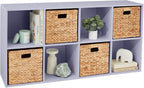 Best Choice Products Kids Bookcase 8-Cube Storage Organizer, 11in Shelf Opening, Bookshelf, Toy Storage, Customizable w/ 3 Re