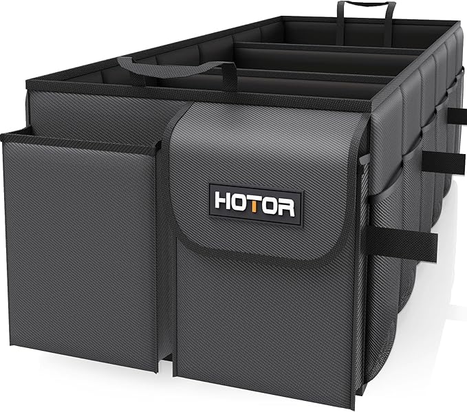 HOTOR Trunk Organizer for Car - Car Organizer, Foldable Trunk organizer for SUVs & Sedans, Sturdy Organization for Car Access