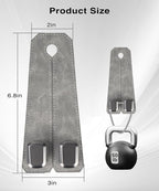 Car Purse Holder - Luxurious Leather, 4PCS Headrest Hooks with 100% Metal Hangers for Seat, Multifunctional Car Bag Hooks, Grey