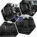 Skechers Air-Cooled Memory Foam Seat Cover,Mesh Thick Car Seat Covers,Piping Leather Car Seat Cover,Airbag Compatible,Automot