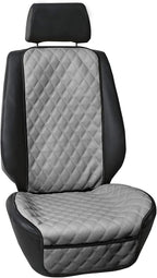 FH Group Car Seat Cushion – Faux Leather Single Front Seat Cover with Front Pockets, Airbag Compatible, Universal Fit Car Sea
