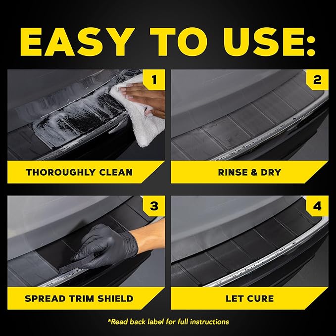 Meguiar's Heavy Duty Trim Restoration Kit - Includes a Cleaning Solution to Deep Clean Plastic and Trim and Protective Trim Shield That Delivers Ultra-Durable Protection with UV Blocking Protection