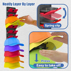 Hat Organizer for Baseball Caps 2 Packs with Built Spring Clips - Wall Mount Closet Hat Rack Holder, Storage for Wall Door/Cl