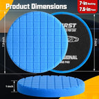 Buffing Pads, 8Pcs Polishing Pad 7.5 Inch 190mm for 7 Inch Backing Plate, Compound Buffing Sponge Pads and Woolen Pads Cutting Polishing Pad Kit for Car Buffer Polisher & Waxing