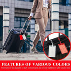 50 Pack Luggage Tags for Suitcases, Airplane Travel Essentials for Flying, International Travel Must Haves, and Luggage Acces