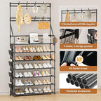 OYREL Shoe Rack 7 Tier Sturdy Shoe Racks for Closet Shoes Organizer for 28-35 Pairs Large Capacity Shoe Storage Rack with Mul