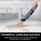 Shark WV201 WANDVAC Handheld Vacuum, Lightweight at 1.4 Pounds with Powerful Suction, Charging Dock, Single Touch Empty and D