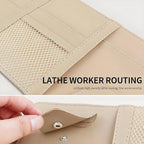 2 Pack Car Visor Organizer for Ford F150 2021-2025, Sun Visor Storage Pouch Premium PU Leather Interior Accessories Pocket Multi-Function Card Holder,Beige