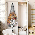 Amdermi Stuffed Animal Hammock Corner Hanging Net for Stuffy Animal Storage Macrame Toy Display Plushie Toy Holder-Perfect fo