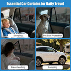 Car Window Shades for 2015-2020 Kia Sorento - Rear Side Window Sun Shade for Baby, Breathable Mesh Car Privacy Window Covers, UV Protection and Heat Insulation for Road Trips, Napping, Camping