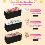 Mabahoo Extra Large Toy Box, Collapsible Sturdy Kids Toy Chest for Boys, Girls, 40"x14"x16" Storage Organizer Toddler Storage