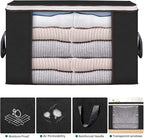Budding Joy 90 L Large Storage Bags, 10 Pack Clothes Storage Bins Foldable Closet Organizers Storage Containers with Reinforc