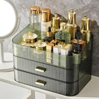 Makeup Organizer for Vanity, Large Desk Organizer with Stackable Drawers for Cosmetics, Skincare, Lipsticks, Palette, Nail Ca