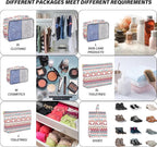 7 Set Packing Cubes Travel Luggage Organizers for Suitcase Travel Accessories with Shoe Bag for Girls Women Aesthetic Cute Bo
