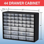 Akro-Mils 44-Drawer Plastic Drawer Storage Cabinet for Garage Organization, Bead Organizer, Building Bricks Storage, Teacher 