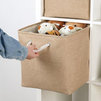 Temary Storage Baskets for Shelves 13 Inch Baskets for Gifts Empty, 4 Pack Shelf Baskets Decorative Storage Baskets Cube Coll
