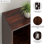 Signature Design by Ashley Glosmount 6 Cube Storage Organizer or Bookcase, Cherry & Light Brown