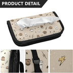 Car Tissue Holder Car Visor Organizer Tissue Box Holder for Car Sun Visor Organizer with Car Vehicle Accessories Essentials Interior for Women Men Beige Coffee Cup Wheat