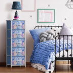 Sorbus Fabric Dresser for Kids Bedroom - Chest of 5 Drawers, Tall Storage Tower, Clothing Organizer, for Closet, for Playroom