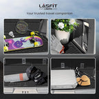 LASFIT Cargo Mat for Ford Expedition 8 Seats Standard 2021-2024(Not Fit 7 Seats Max) Backrest Liner, Custom Fit All Weather Protector Split Design Easy Installation Trunk with Seatback Mat,4 pcs Black