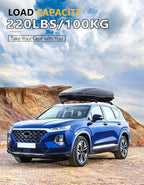 Tuyoung Roof Rack Cross Bars Compatible with 2019-2023 Hyundai Santa Fe & Santa Fe Hybrid, 220lbs Lockable Anti-Theft Aluminum Roof Rail Crossbars Luggage Carrier Kayak Bike Cargo Accessories