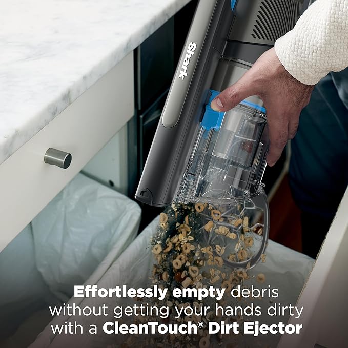 Shark PowerPro Reveal Plus Cordless Vacuum, FloorDetect & Dirt-Reveal Technology, HEPA Filter, Carpet & Hard Floor, Rechargea