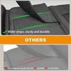 Truck Gun Rack（Set of 2）, Seat Back Gun Rack with Adjustable Straps, 600D Oxford Cloth, Universal Rifle Holder, PVC Coated, Secure Storage Pockets for Hunting Gear, Easy to Install Vehicle Gun Rack