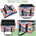 Reusable Grocery Bag, Foldable Large Shopping Tote Bag for Groceries Kitchen Picnic Car Trunk