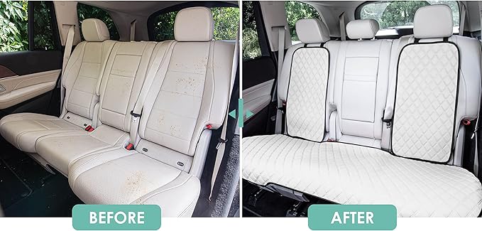 FH Group Car Seat Cushion Neosupreme Automotive Seat Cushions - Universal Fit, Rear Car Seat Cushion, Car Seat Cushions with 