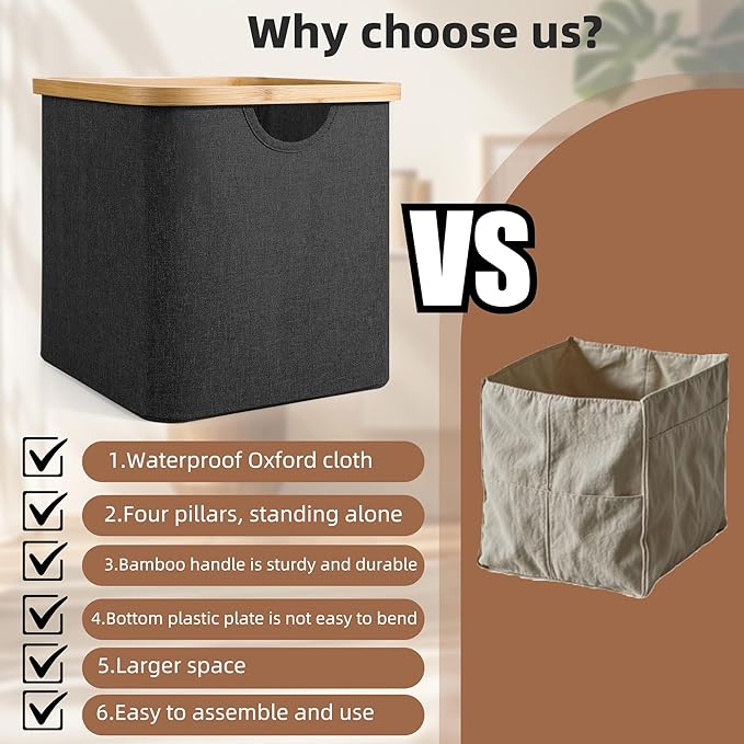 Cube Storage Bin 12 Inch -2 Pack,Collapsible Cube Storage Organizer with Handles,Fabric Storage Bins for Cubes Storages,Squar