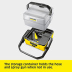 Kärcher OC 3 Plus Mobile Outdoor Cleaner, 1.8 gal. Water Tank, Spray Gun and Hose, Battery Operated, for on-The-go Cleaning, 72 PSI