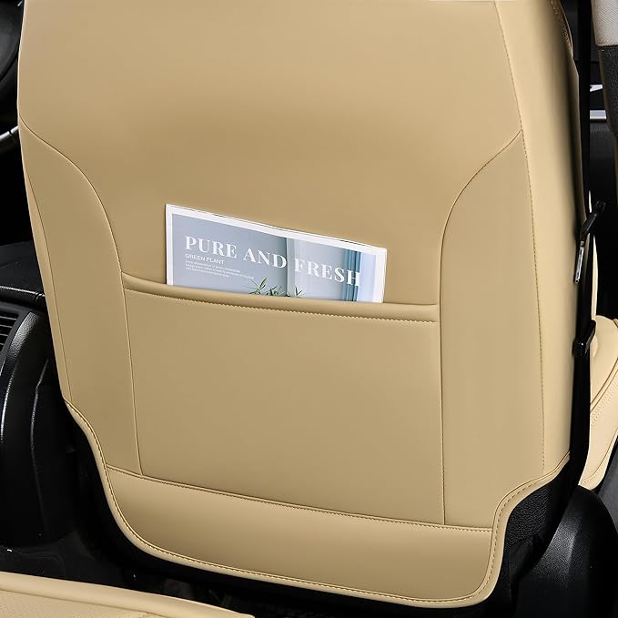 FLORICH Seat Covers for Cars, Waterproof Seat Covers, Leather Car Seat Covers 2 Pack, Universal Seat Cushion Protector for Mo