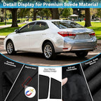 ZATOOTO Car Window Shades Custom Fit for Toyota Corolla 2019-2024 4-Pack Car Window Covers with 100% UV Protection and Total Blackout Privacy Heat Insulation for Family Travel Baby and Pet Safety
