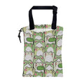 Car Garbage Bag Cute Cartoon Frogs Drawstring Car Trash Bag Hanging for Back Seat with Adjustable Buckle Canvas Vehicle Trash Can Easy-to-Install