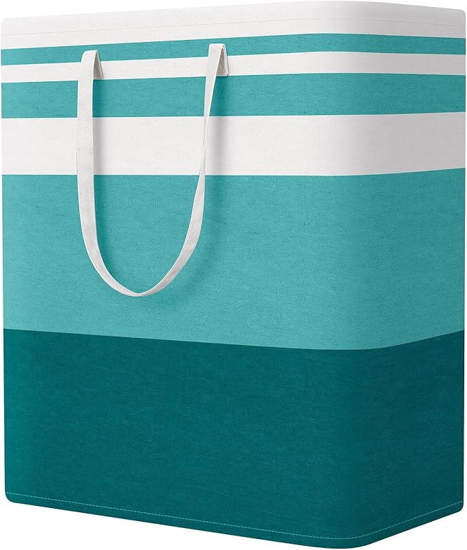 StorageRight Large Collapsible Laundry Basket Hamper with Easy Carry Handles，Freestanding Clothes Hampers for Laundry, Bedroo