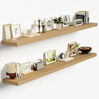 Vivelove 55 Inch Floating Shelves for Wall, 55x9 Display Shelves for Bathroom Living Room Kitchen Bedroom Office Farmhouse Ho