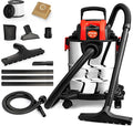 Shop-Vac 5 Gallon 4.0 HP Wet/Dry Vacuum with Blower Function, Stainless Steel Tank, Portable Shop Vacuum with Wheels, Include
